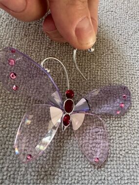 ‼️‼️oh no!!!SWAROVSKI PARADISE BUTTERFLY CRYSTAL FIGURINES  Acara Violet  719184